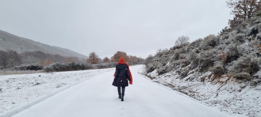 La Sardegna si sveglia sottozero, neve sopra gli 800 metri nel Nuorese e nel Cagliaritano