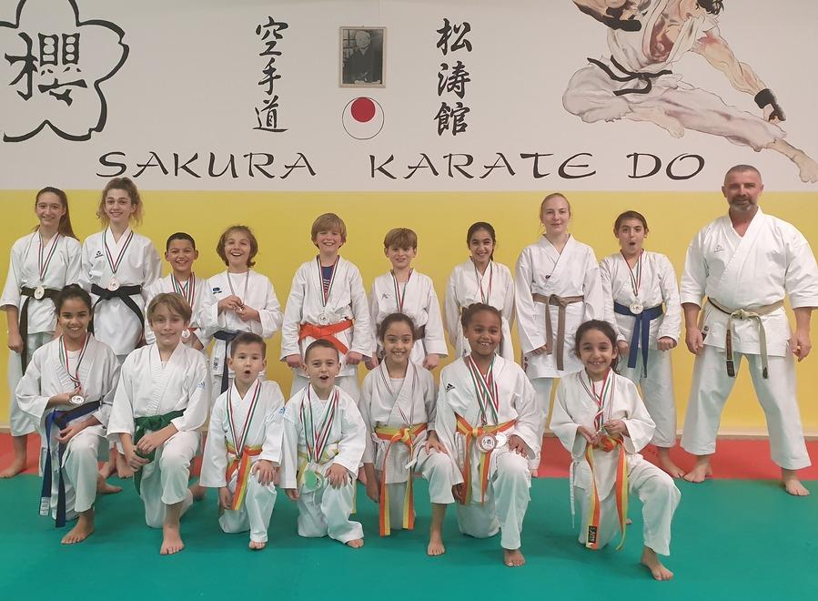 Pioggia di medaglie per la Sakura Karate