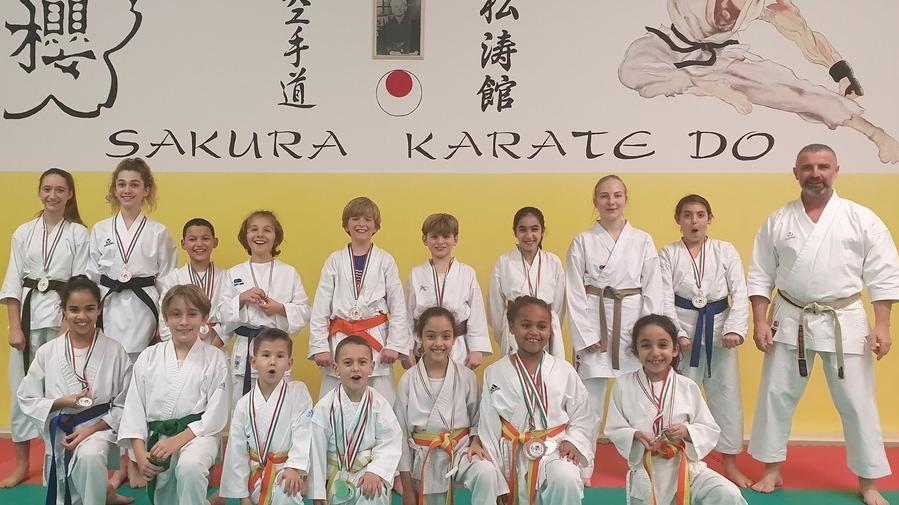 Pioggia di medaglie per la Sakura Karate