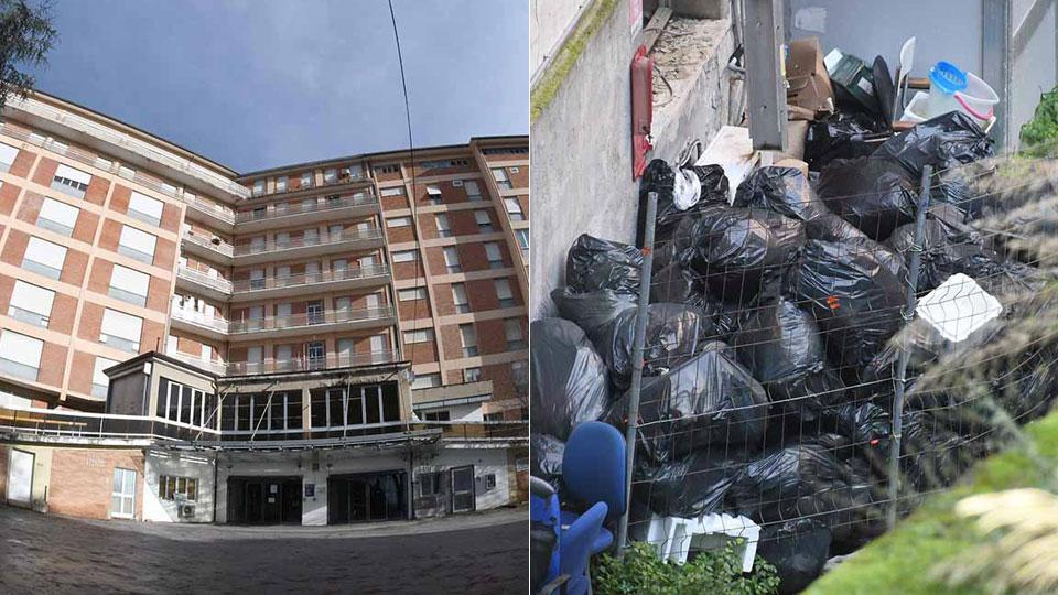 L’ex ospedale di Massa, gigante abbandonato: porte murate e prime discariche
