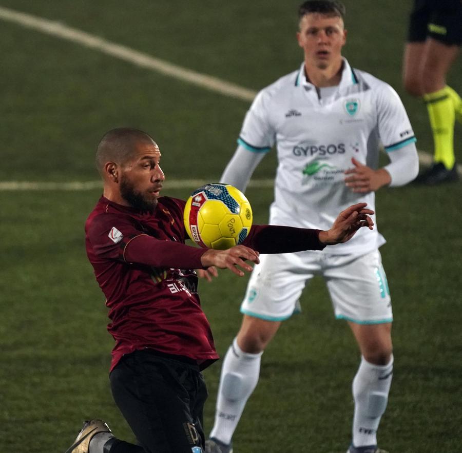 
	Il capitano del Pontedera, Marcos Espeche (Foto di Franco Silvi)

