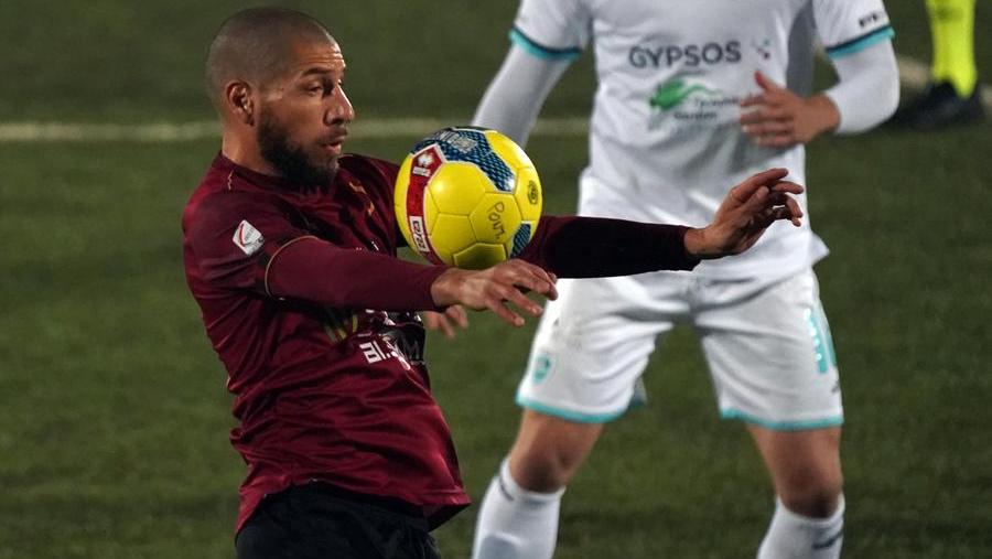 Il capitano del Pontedera, Marcos Espeche (Foto di Franco Silvi)