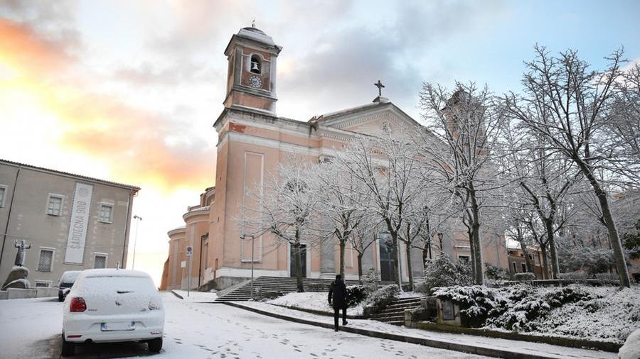 Neve a Nuoro <em>(foto di Massimo Locci)</em>