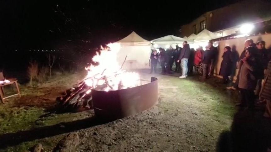 Il falò di Sant'Antonio della comunità dei sardi a Siena e dintorni