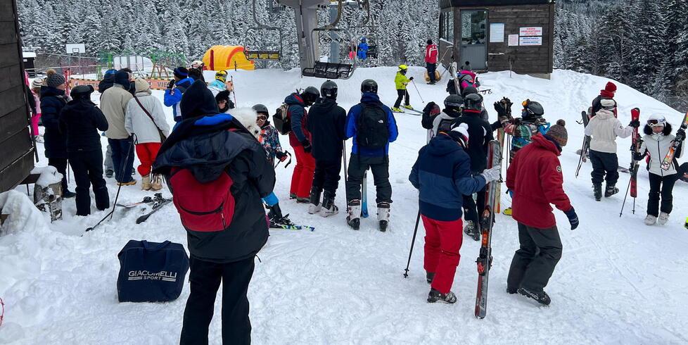 Tanti gli sciatori sabato scorso sulle piste di Abetone (foto Nucci)