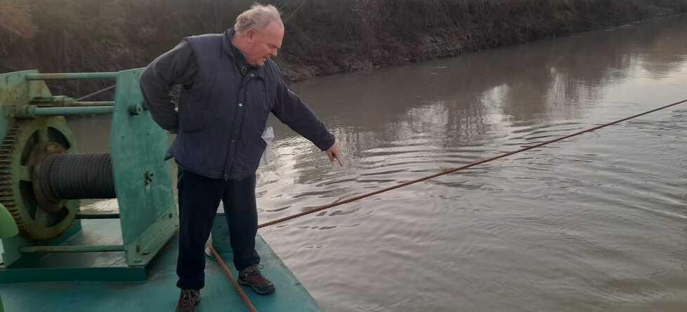 Il capitano Landini rischia di annegare nel Po