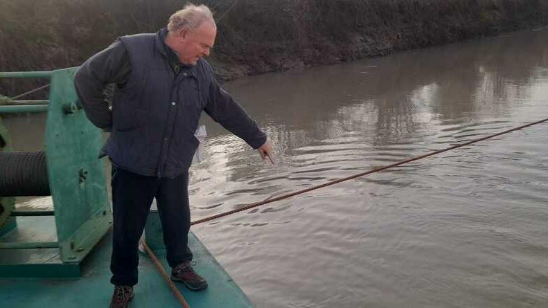 Il capitano Landini rischia di annegare nel Po