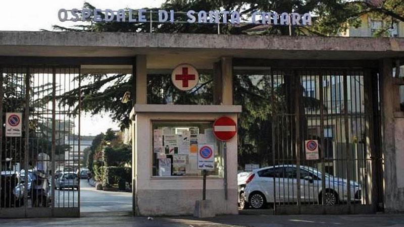 L’ingresso dell’ospedale Santa Chiara