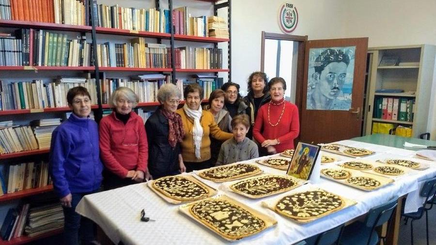 Un momento della festa di Sant'Antonio abate al Circolo sardo "Logudoro" nel 2020