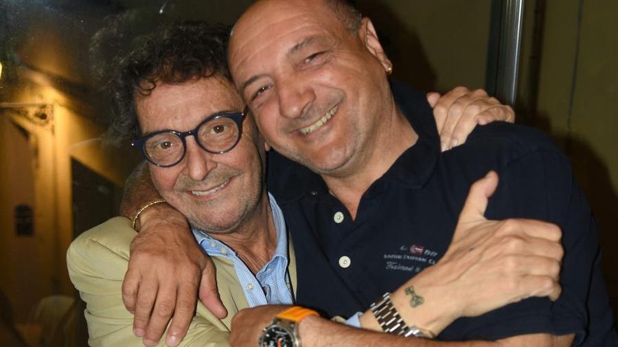Riccardo Scarpellini, a sinistra, col suo grande amico Valerio Franceschini