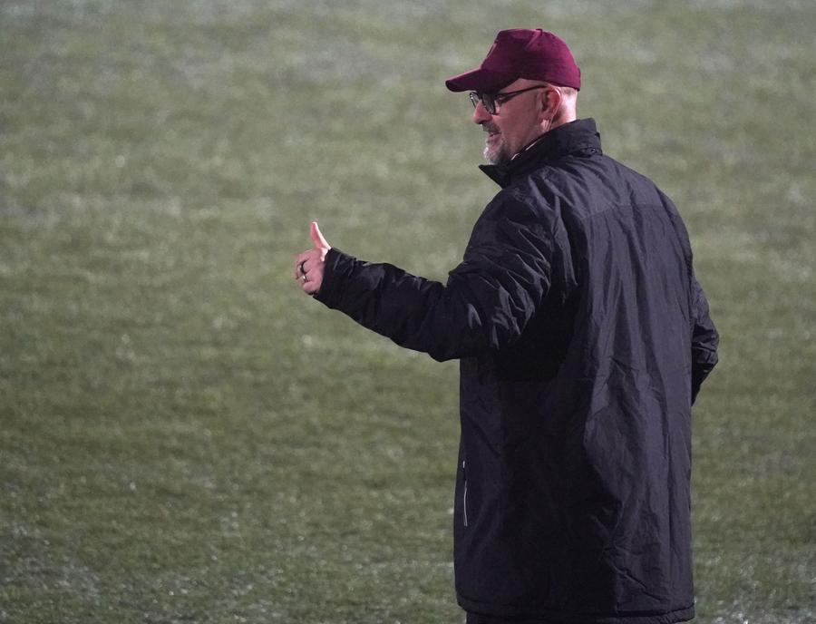
	L'allenatore del Pontedera, Massimiliano Canzi (Foto di Franco Silvi)

