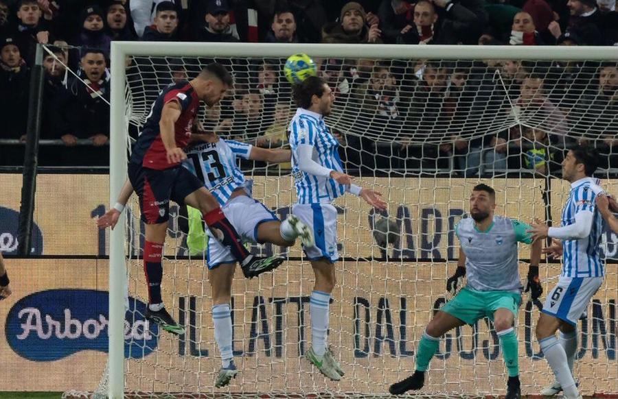 
	Il gol dell'1-0 segnato da Altare nel primo tempo (foto mario rosas)

