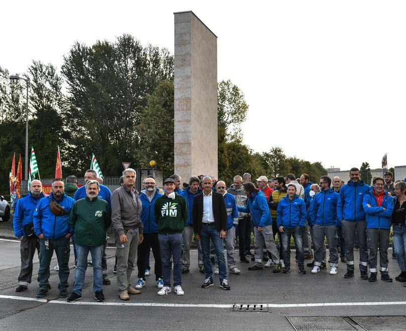 Una mobilitazione davanti alla Körber di Mugnano