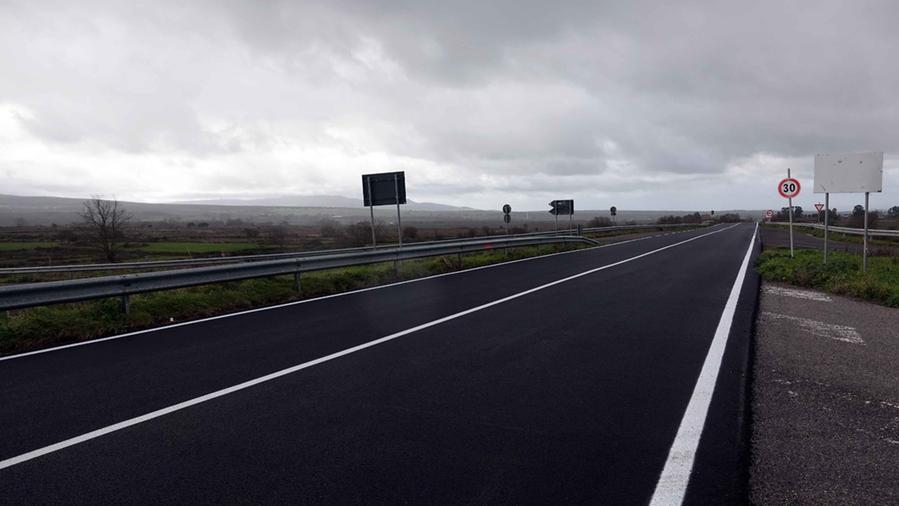 Il nuovo tratto della circonvallazione di Sindia