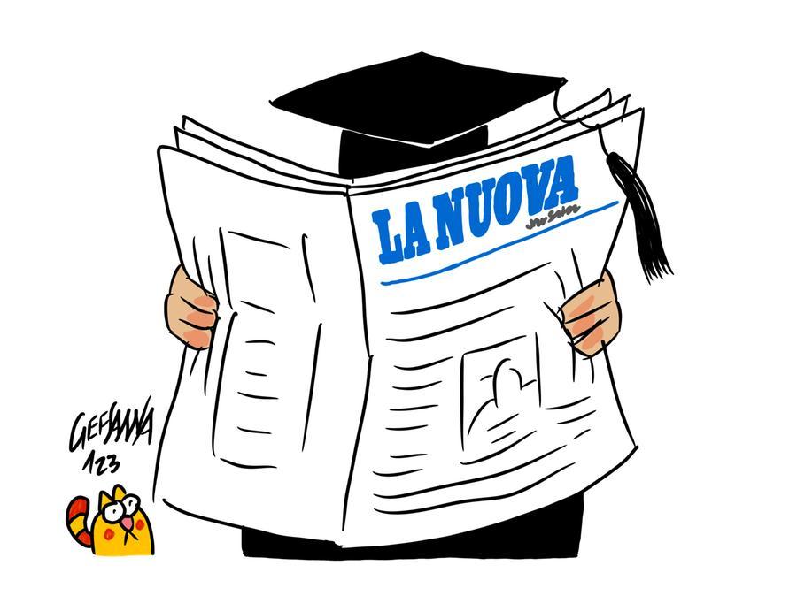 La vignetta di Gef: l’ateneo di Sassari si racconta, Uniss con la Nuova lunedì 30 gennaio