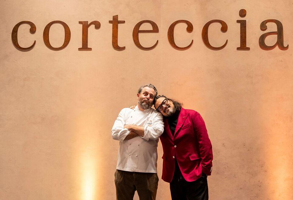 Cristiano Tomei (a sinistra) con Alessandro Borghese, suo socio nell’impresa milanese