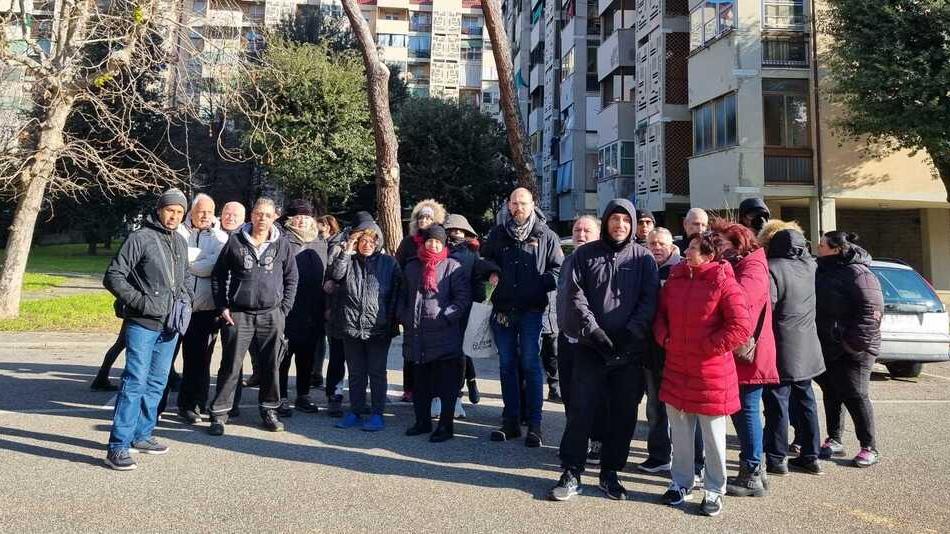 Un momento della protesta