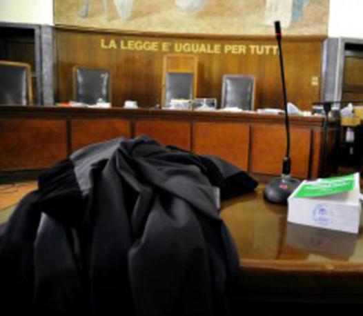Aula di tribunale (foto d'archivio)
