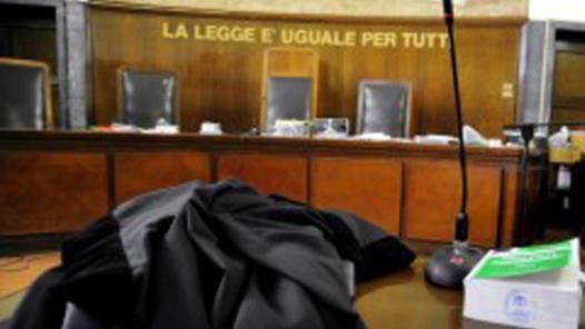 Aula di tribunale (foto d'archivio)