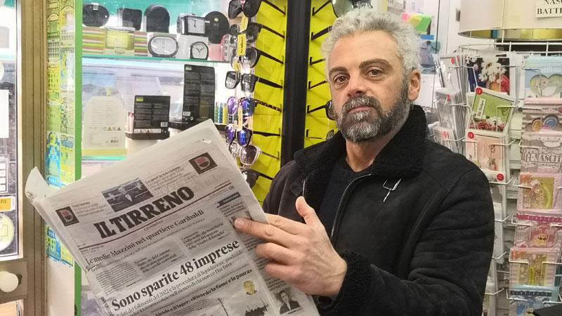 Una nuova edicola ad Ardenza: “Il Tirreno” in vendita da Papini