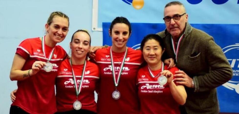 Tennistavolo, il Ciatt Prato vince la medaglia d’argento 