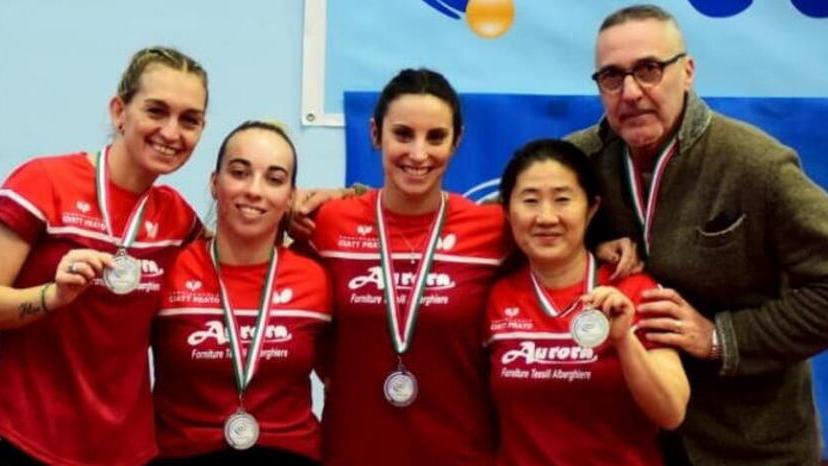 Tennistavolo, il Ciatt Prato vince la medaglia d’argento