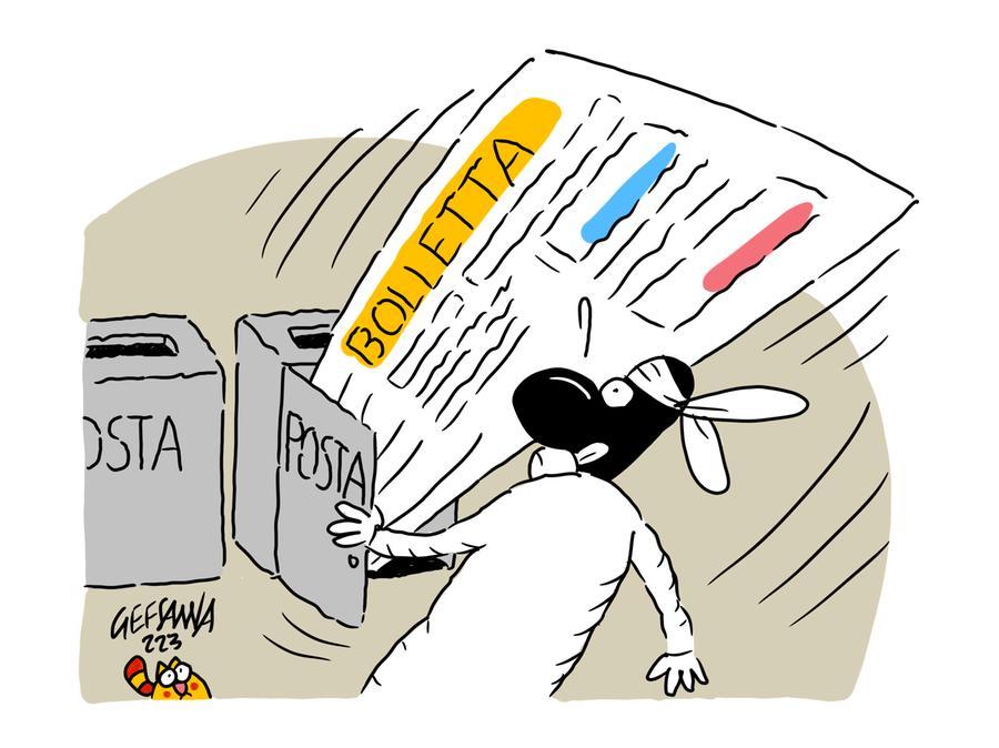 La vignetta di Gef: le bollette più care le pagano i sardi