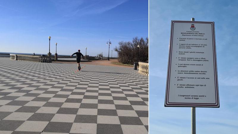 Il pasticcio dei cartelli mancanti sulla Terrazza Mascagni. Così gli agenti non possono fare le multe ai furbetti della scacchiera