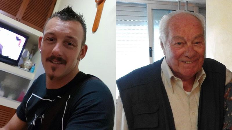 A sinistra Giacomo Casalati, condannato per l'omicidio di Nazzario Cerrai (a destra)