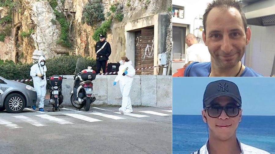 
	In alto a destra Angelo Carugati, 53 anni. Sotto l&rsquo;omicida: Mounir Ghallab, 24 anni. A sinistra&nbsp;le indagini dei carabinieri sulla scena del crimine

