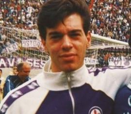 Roberto Del Lama ai tempi in cui militava nella Fiorentina