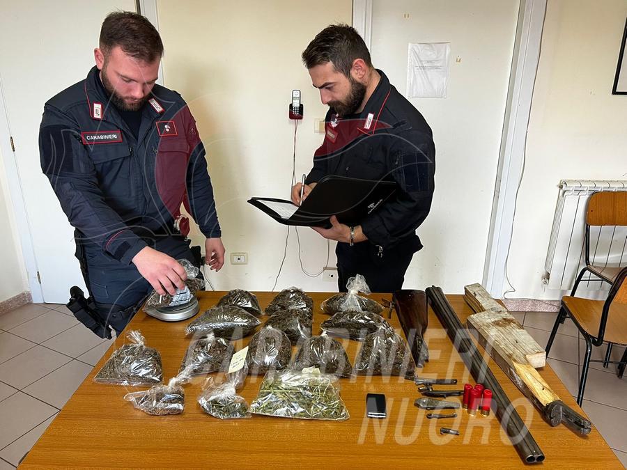 
	La droga e il fucile sequestrati

