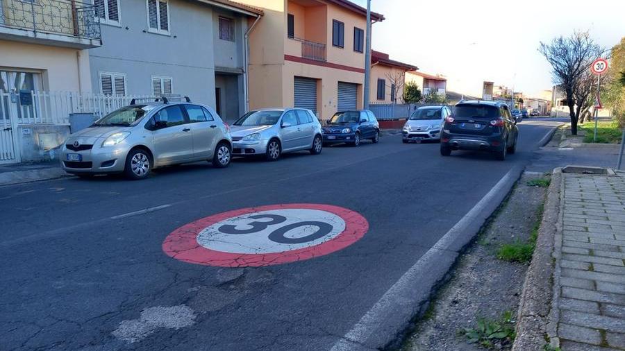 Via Oristano a Donigala, zona 30 sulla carta