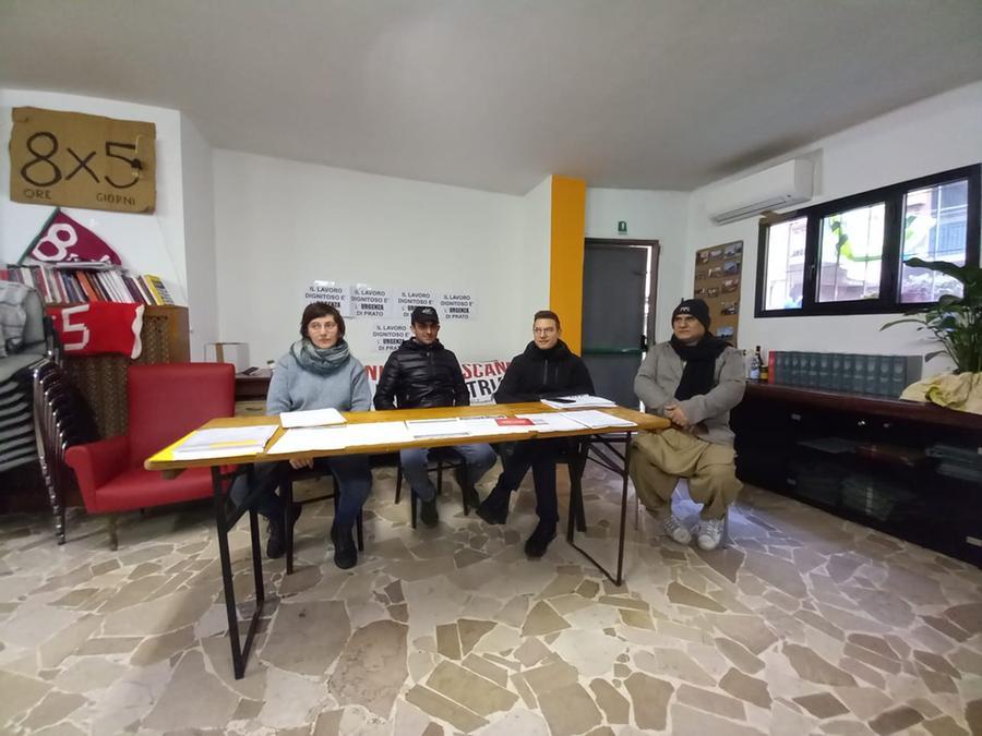 
	La conferenza stampa nella sede del Si Cobas

