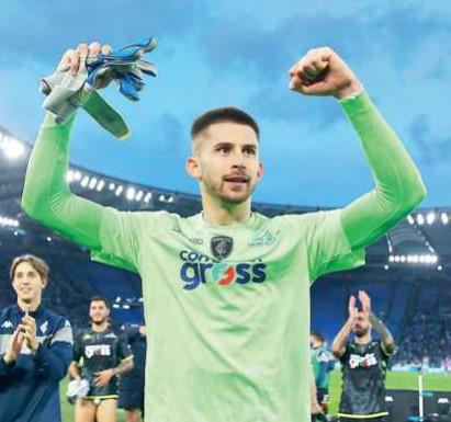 
	Gugliemo Vicario, all&rsquo;Olimpico, contro la Roma

