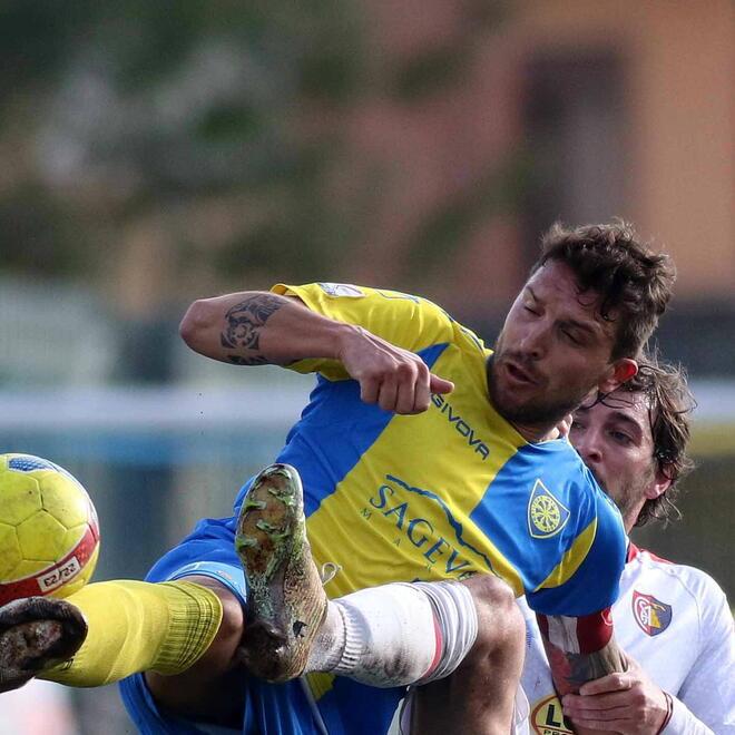 Un momento del match