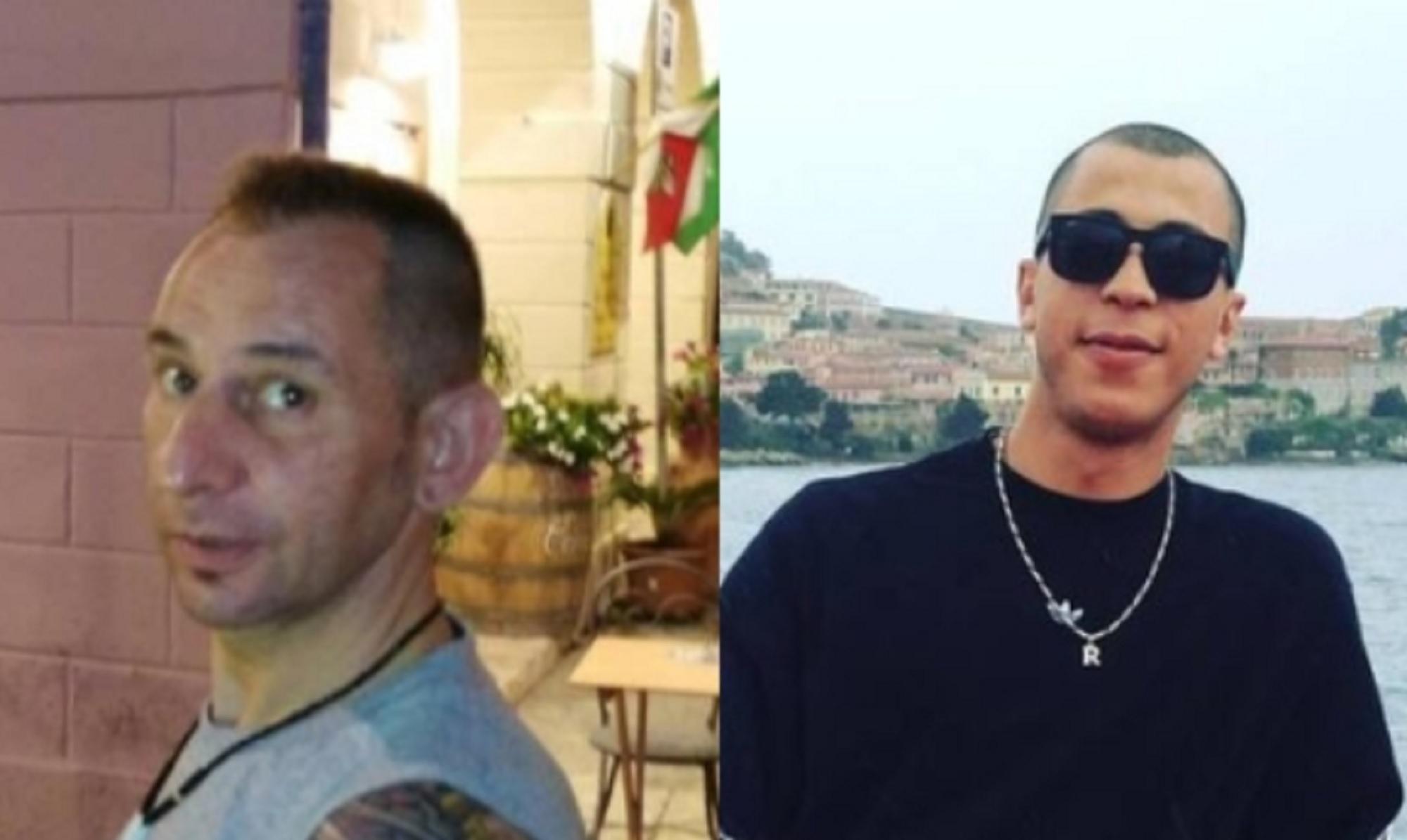 A sinistra la vittima, Angelo Carugato, a destra il giovane in carcere con l'accusa di omicidio, Mounir Ghallab