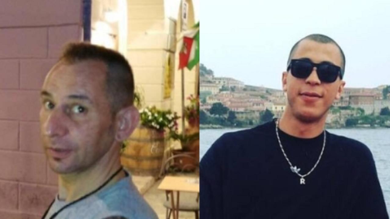 A sinistra la vittima, Angelo Carugato, a destra il giovane in carcere con l'accusa di omicidio, Mounir Ghallab