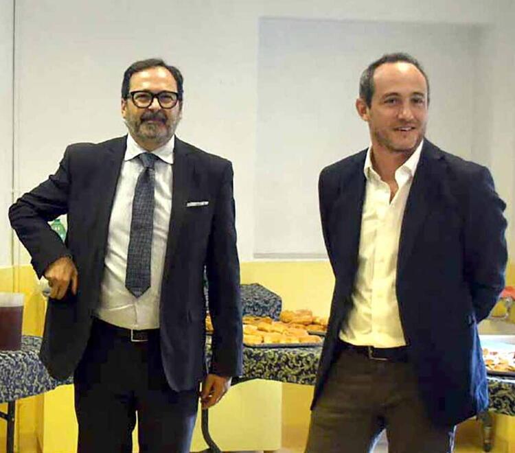Il sindaco Francesco Persiani (a sinistra) e l’assessore Marco Guidi