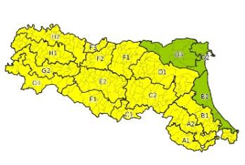 Allerta meteo gialla in Emilia Romagna per temperature rigide e per neve, sulle alture e le colline della Romagna