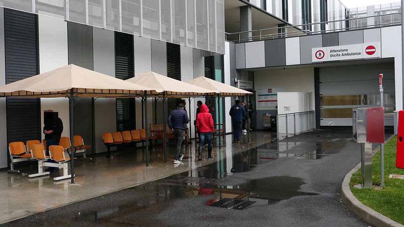 L’ingresso del pronto soccorso del Noa