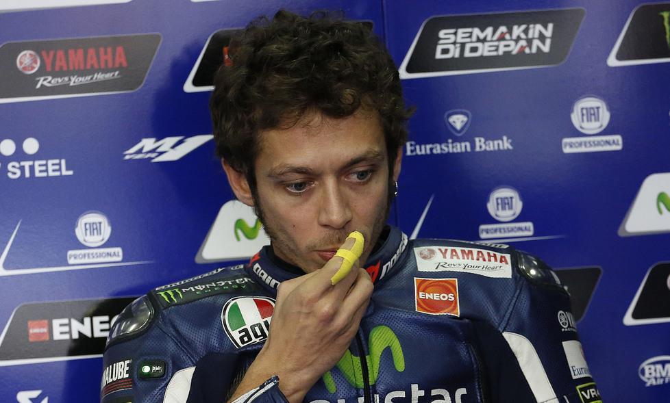 Paura per Rossi ad Aragon
