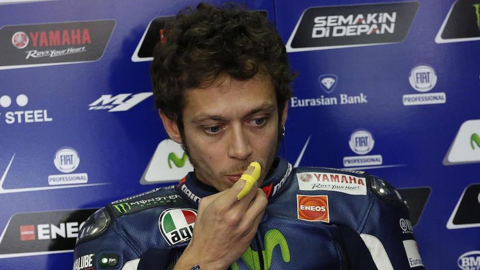 Paura per Rossi ad Aragon