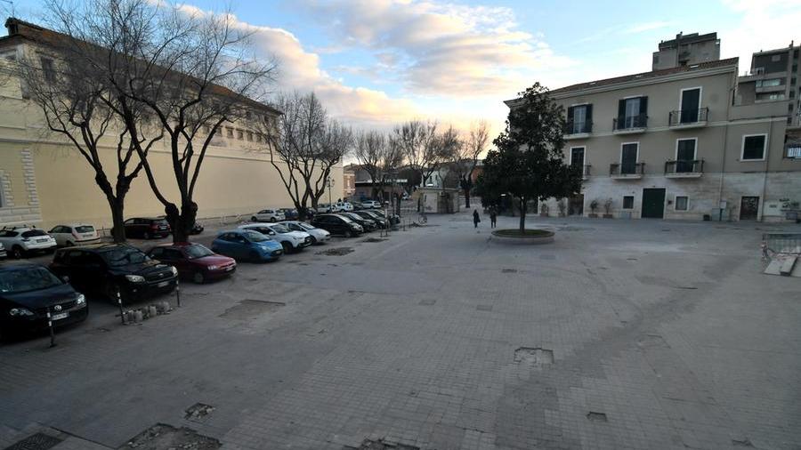 Piazza Manno ieri in una foto di F.G.Pinna