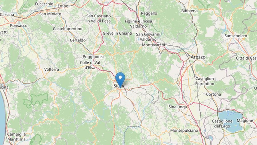 
	L&#39;epicentro del terremoto nella mappa Ingv

