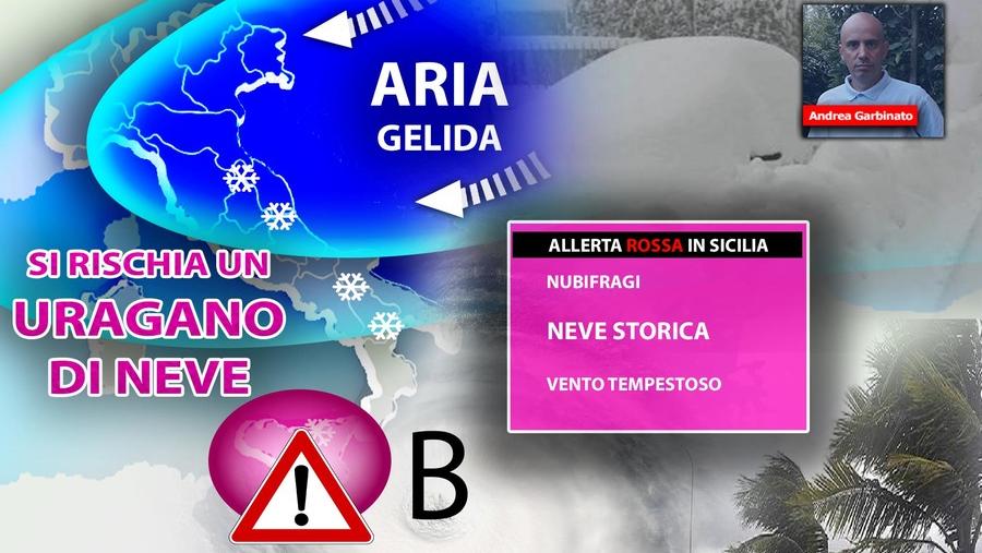 Maltempo, in arrivo un uragano mediterraneo: disagi in Sicilia, Calabria e Sardegna