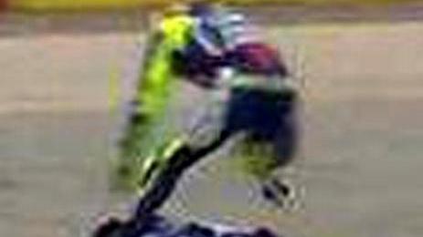 Grande paura per Valentino Rossi