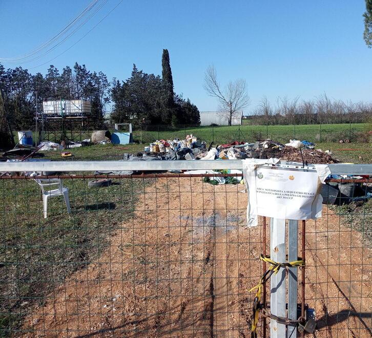 Discarica abusiva a S. Martino Ulmiano, scatta la denuncia 