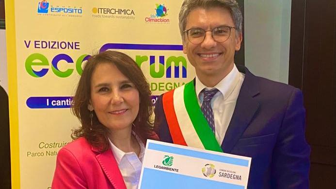 La presidente di Legambiente e il sindaco di Cabras