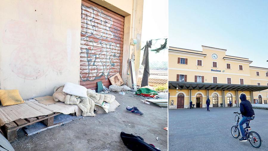 Empoli, giacigli per la notte e siringhe la doppia faccia della stazione